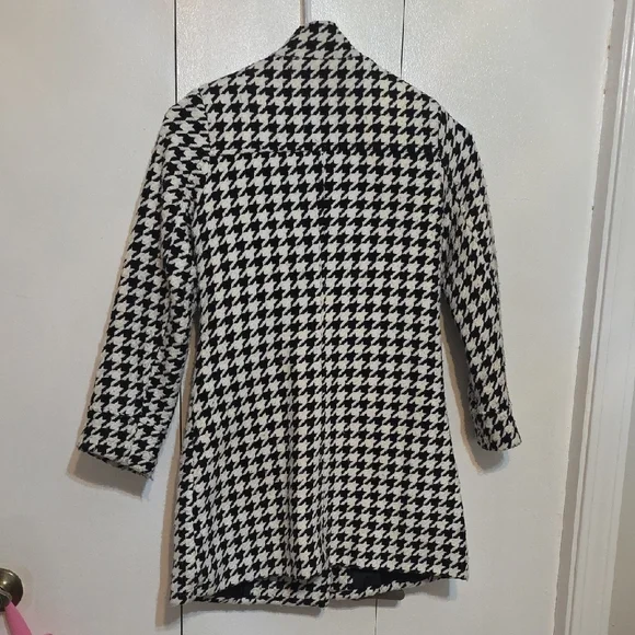 George Black and White Houndstooth Dress Coat - Picture 4 of 4
